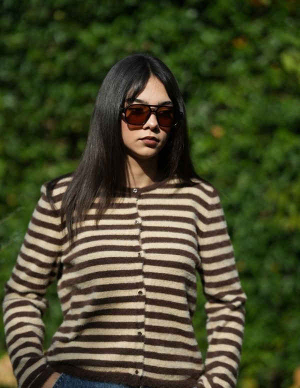 Çizgili Yumoş Hırka