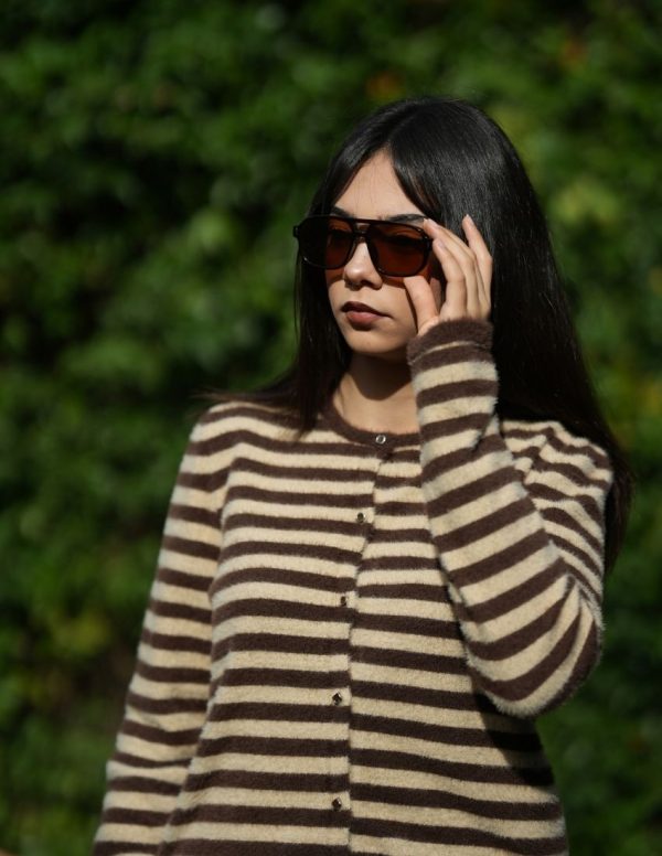 Çizgili Yumoş Hırka