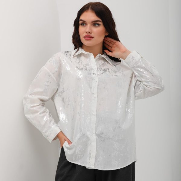 Çizgili Aplike Gömlek