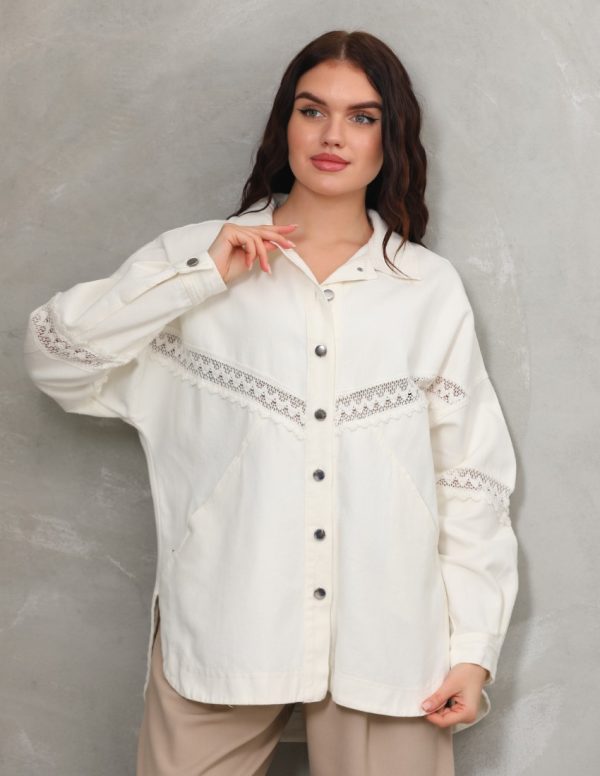 Dantel Detaylı Gömlek