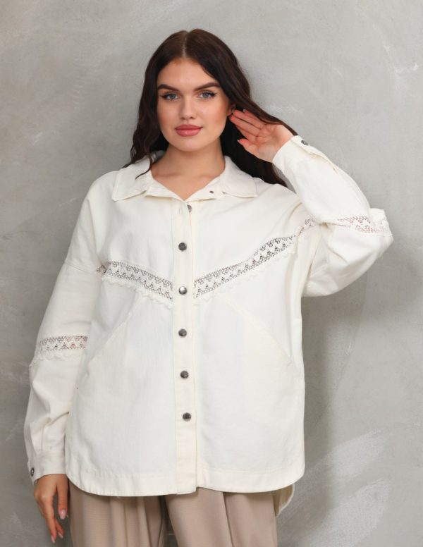 Dantel Detaylı Gömlek