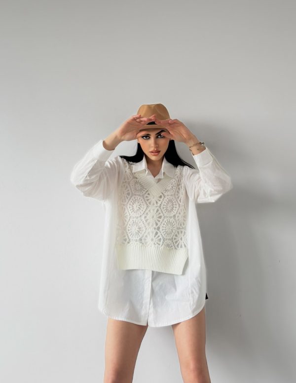 Dantel Detaylı Gömlek